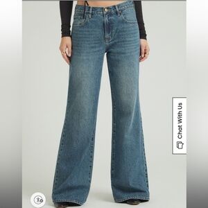 NWT Pacsun Lena Super Baggy Glitter Gold Sparkle Jeans Sz 28